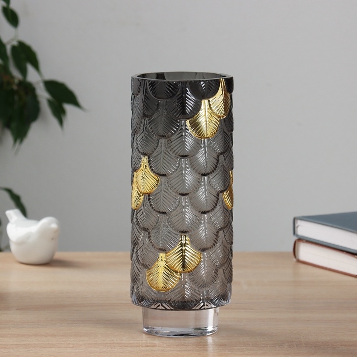 Ваза стекло настольная "Хайди" 24,5х9,5 см