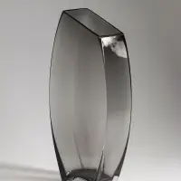Ваза для цветов &laquo;Эйми&raquo;, 29.5&times;13 см, стекло, серая