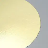 Подложка кондитерская, золотая 20 см - Набор 5 шт.