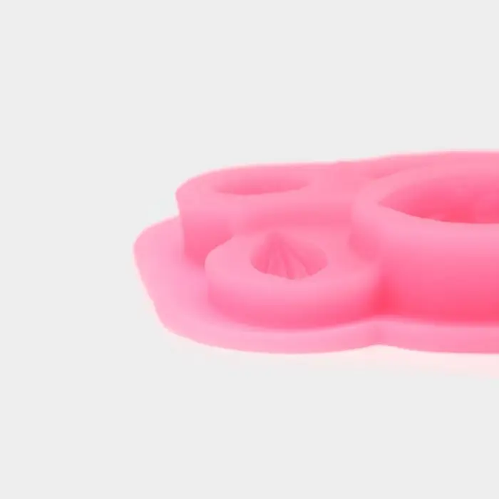 Молд для заливки «Орешки», силикон, 9×6.5×1.5 см, розовый