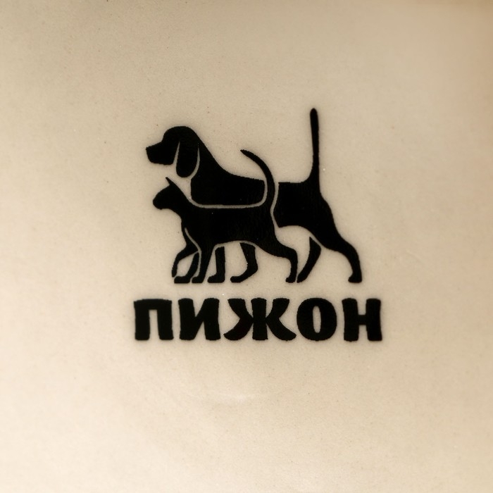 Миска керамическая  Миска керамическая "Графичная Коты" 200мл, 12 х 3,5 см, бежево-чёрная