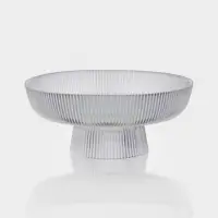 Ваза для фруктов &laquo;Камелия&raquo;, 26&times;11 см, 2 л, стекло, перламутровая