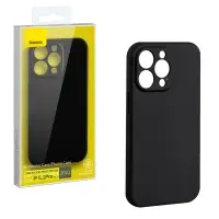 Чехол iPh 13 Pro (6.1) Liquid Silica Gel Protective Case Baseus черный