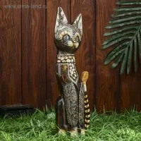Сувенир «Кошка», 35 см, дерево