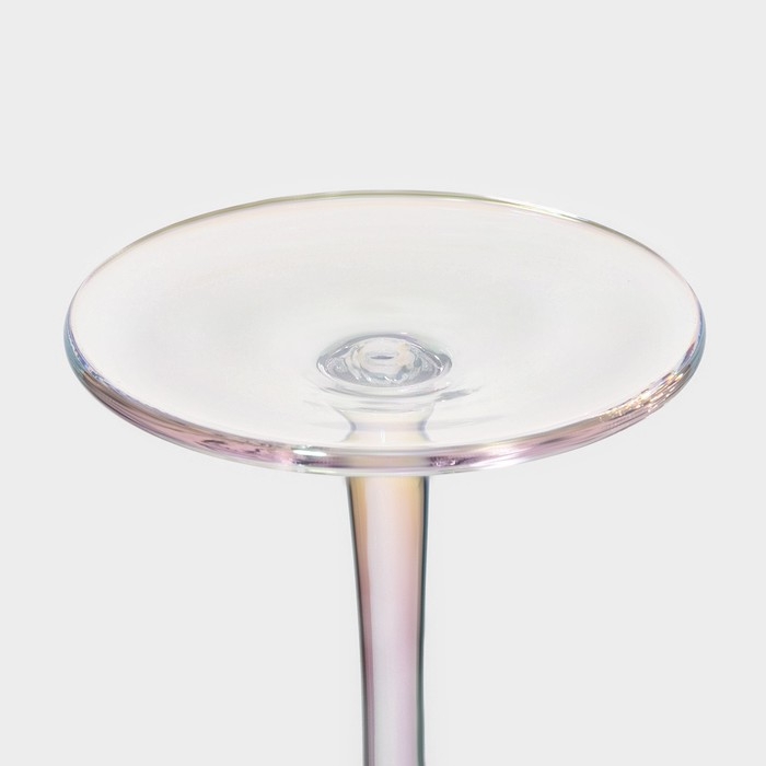 Набор бокалов для вина стеклянный Magistro «Дарио», 500 мл, 7,3×25 см, 6 шт, цвет перламутровый Набор бокалов для вина стеклянный Magistro «Дарио», 500 мл, 7,3×25 см, 6 шт, цвет перламутровый