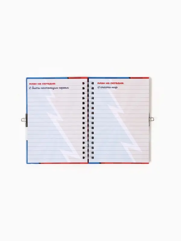 Записная книжка на замочке А6, 50 л. &laquo;Настоящий герой&raquo;