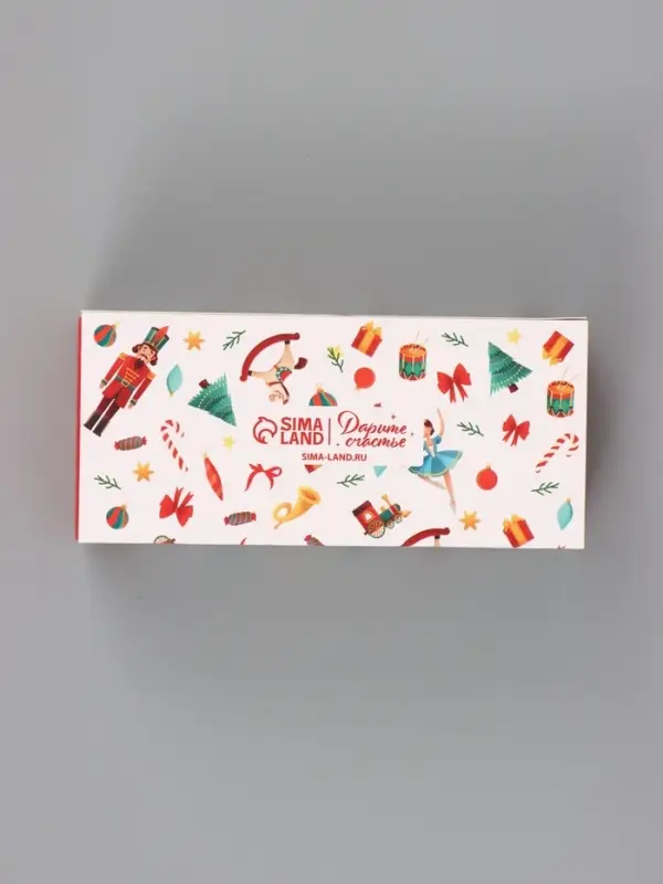 Коробка для 3 конфет &laquo;Щелкунчик и игрушки&raquo;, 13&times;5&times;3.3 см