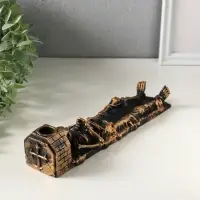 Подставка для благовоний, под свечу &laquo;Вечность&raquo;, 26&times;5&times;5 см, гипс под бронзу винтаж