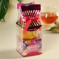 Набор «Вдохновляй»: чай чёрный с клубникой 50 г., крем-мёд с апельсином 120 г. Набор «Вдохновляй»: чай чёрный с клубникой 50 г., крем-мёд с апельсином 120 г.