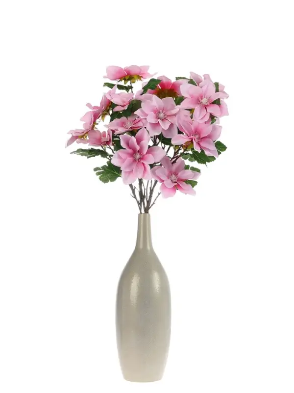 Цветы искусственные &laquo;Клематис крупноцветковый&raquo;, 61&times;14 см, розовые