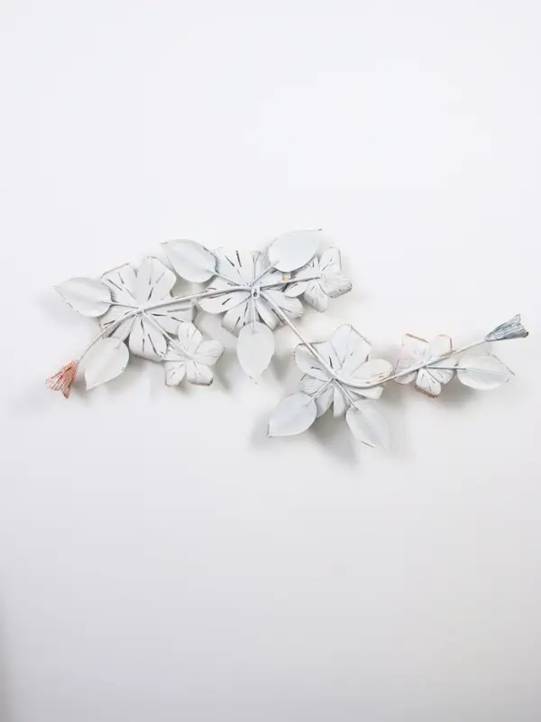 Декор настенный металл  Декор настенный металл "Цветочная ветвь" 103,5х6х51 см