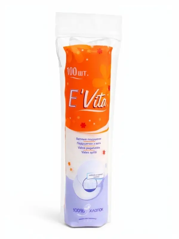 Ватные диски E'Vita, 100 шт.