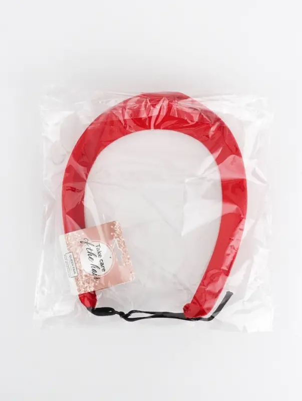 Ободок-кокошник для волос "Мария" 18х5,5 см, красный