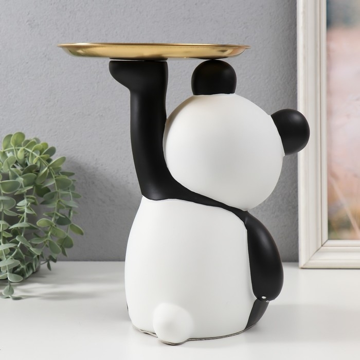 Сувенир полистоун Сувенир полистоун "Панда с золотой подставкой" 22,5х17х25,2 см