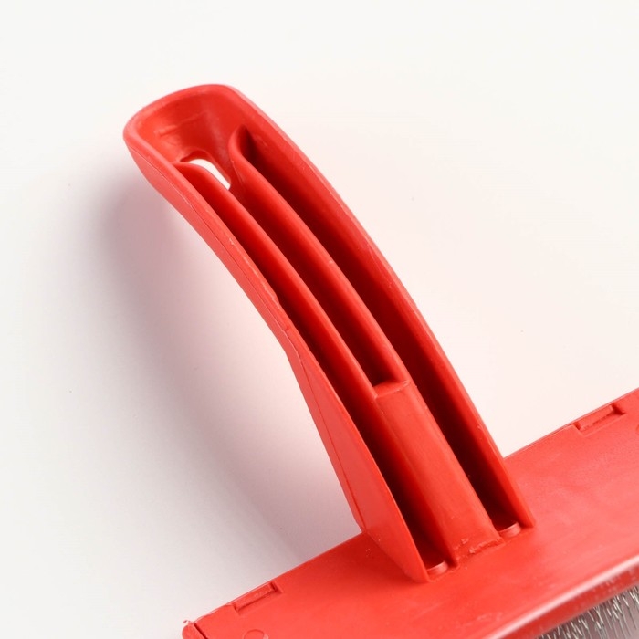 Пуходерка без капель, эргономичная ручка, 10 х 15 см, красная Пуходерка без капель, эргономичная ручка, 10 х 15 см, красная