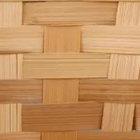 Корзина плетёная, 26&times;26&times;12 см, ручка h=18 см, бамбук, натуральный цвет