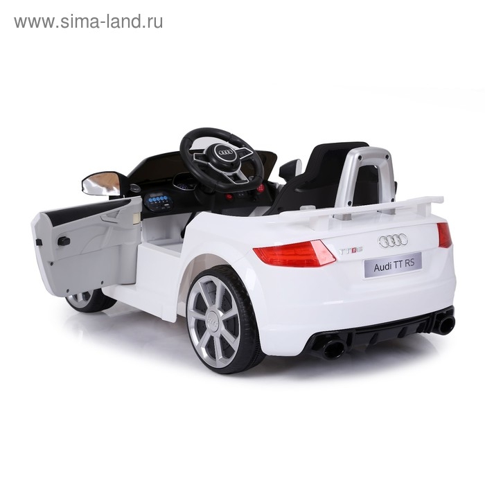 Электромобиль AUDI TT RS, EVA колёса, кожаное сидение, цвет белый Электромобиль AUDI TT RS, EVA колёса, кожаное сидение, цвет белый