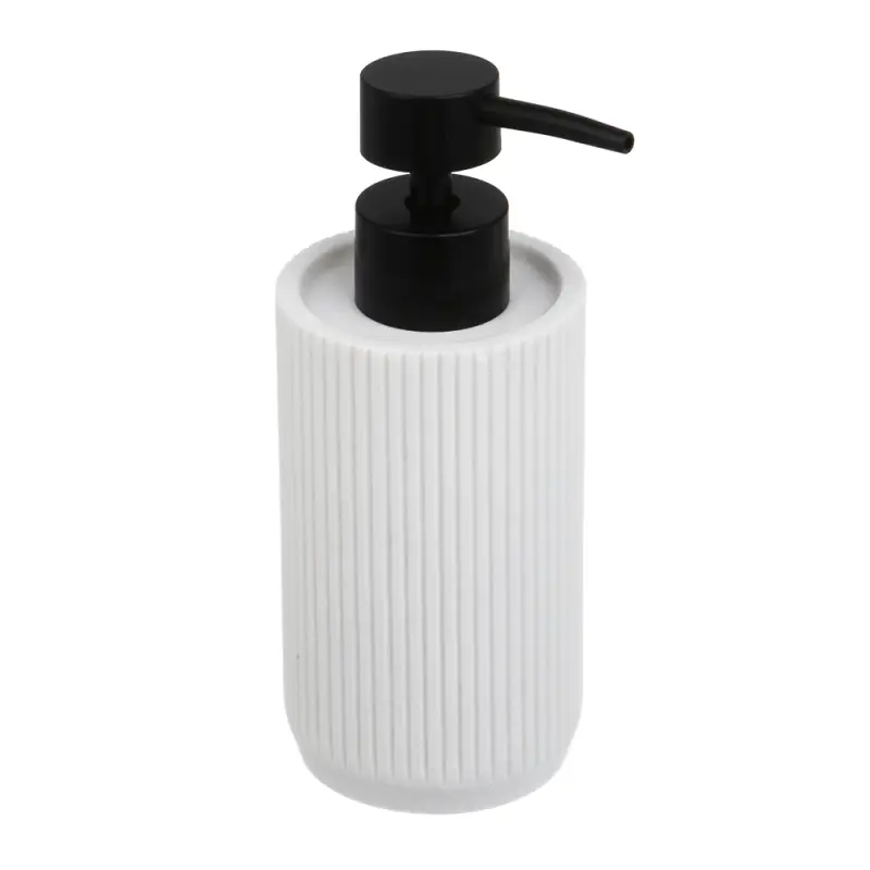 Диспенсер для жидкого мыла тм VETTA Дакота, 250мл, смола (полирезин), белый,&nbsp;6,5x6,5x16,5см