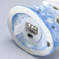 Сувенир керамика свет "Морской конёк" бело-синий 6,5х8,5х16,5 см