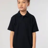 Рубашка поло детская Summer II Kids, ярко-синяя, на рост 106-116 см