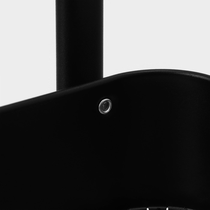 Этажерка напольная 3-х ярусная, 45,5×29,5×77,5 см, на колёсиках, цвет чёрный Этажерка напольная 3-х ярусная, 45,5×29,5×77,5 см, на колёсиках, цвет чёрный