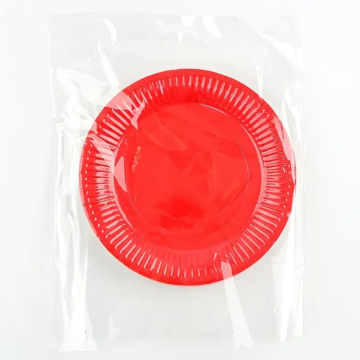 Тарелки одноразовые бумажные &laquo;Разноцвет&raquo;, d &mdash; 18 см, набор 6 шт.