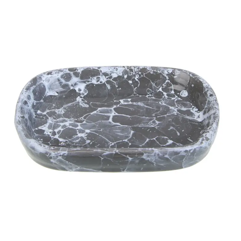 VETTA Мыльница, 13,5x9x2,5 см, керамика, "Космос", мрамор серый