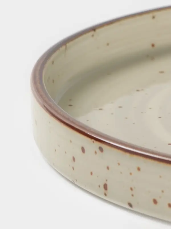 Тарелка с бортиком Magistro Mediterana, d=25.5 см, фарфор, бежевая