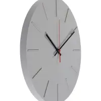 Часы настенные, серия : Классика, плавный ход, d-30.5см, без стекла, серые
