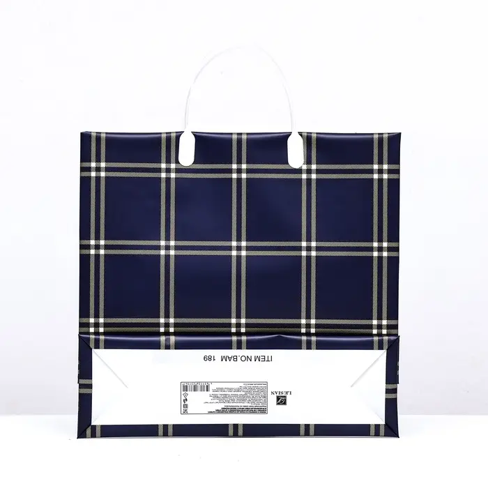 Пакет &laquo;Синяя клетка&raquo;, мягкий пластик, 29&times;30 см, 100 мкм