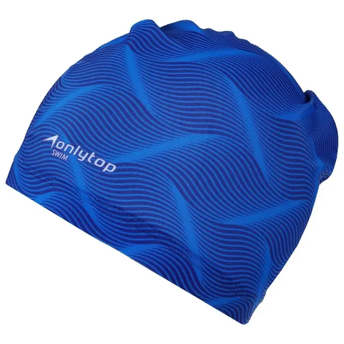 Шапочка для плавания мужская ONLYTOP Swim, тканевая, обхват 54-60 см