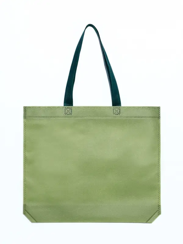 Пакет с петлевой ручкой, сумка - шопер &laquo;Эко&raquo;, 38&times;32&times;10 см, хаки