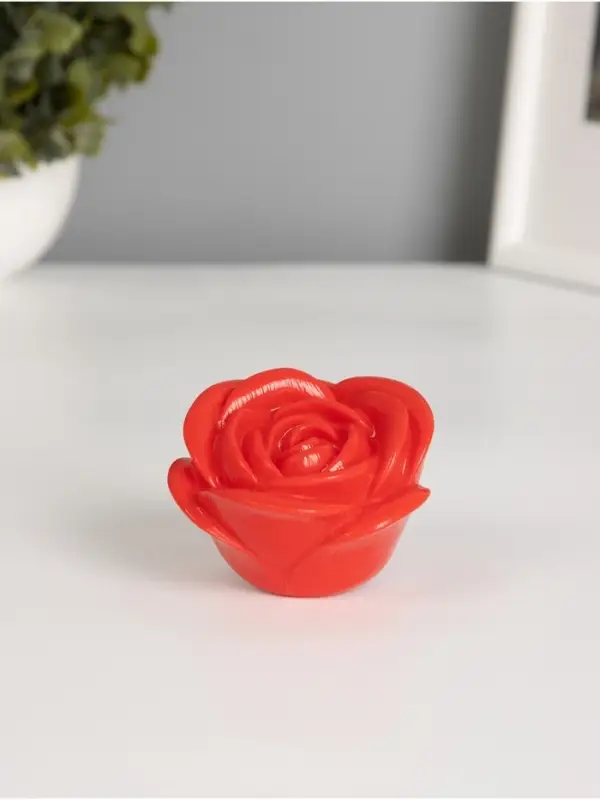 Фигурка световая RISALUX &laquo;Роза&raquo;, LED-ночник, 2 Вт, LR44, красный, 6.6&times;6.6&times;4 см