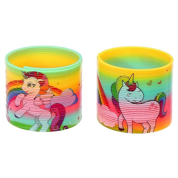 Пружинка радуга «Единорог», выды МИКС