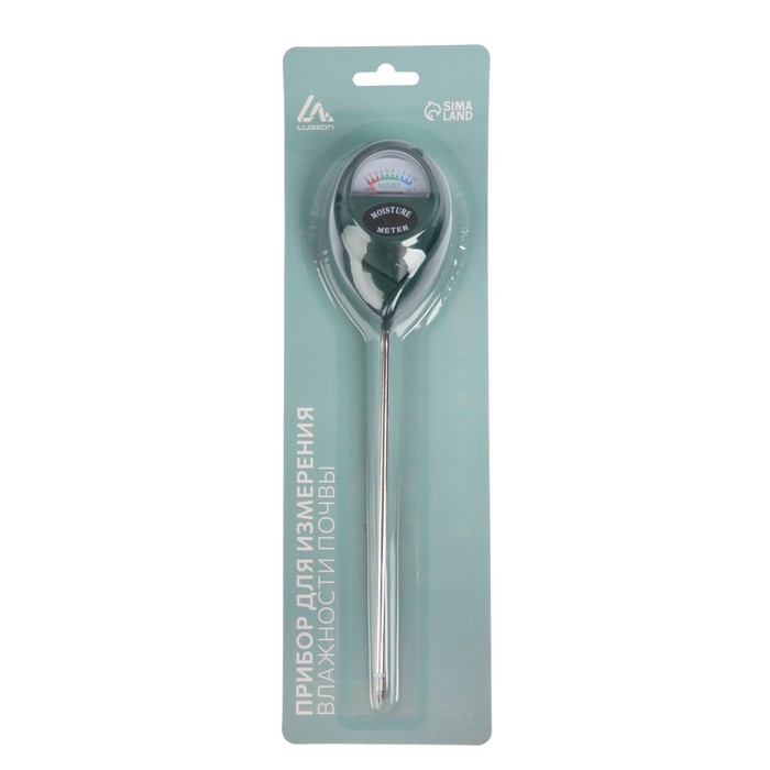 Прибор для измерения Luazon, влажность почвы, механический, зеленый Прибор для измерения Luazon, влажность почвы, механический, зеленый