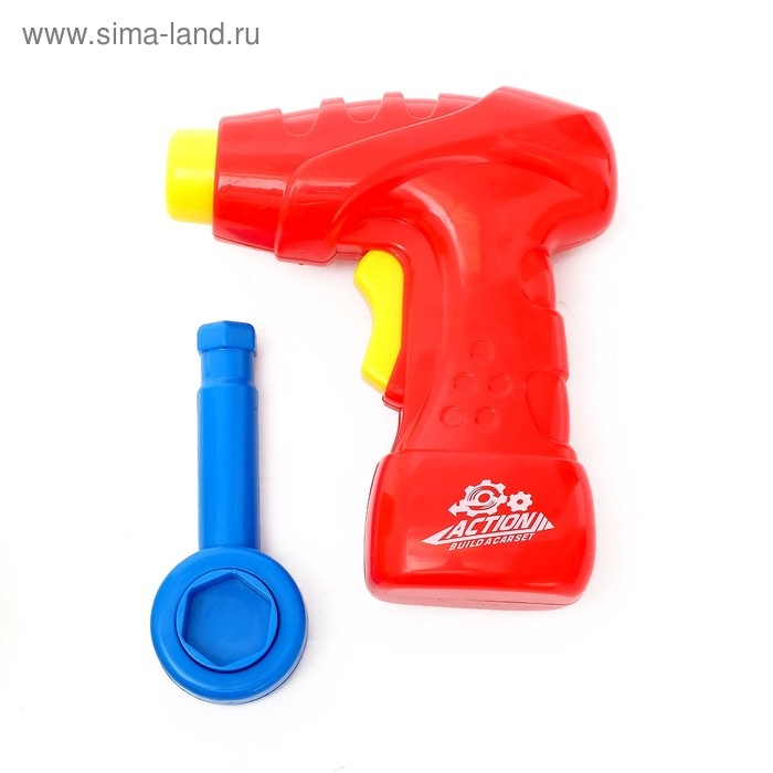 Конструктор винтовой «Пазл», с электрическим шуруповертом, 91 деталь Конструктор винтовой «Пазл», с электрическим шуруповертом, 91 деталь