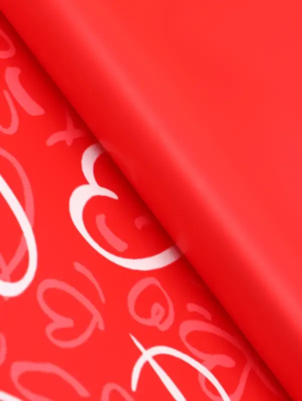 Пленка для цветов, &laquo;Сердца&raquo;, красная, 57&times;57 см