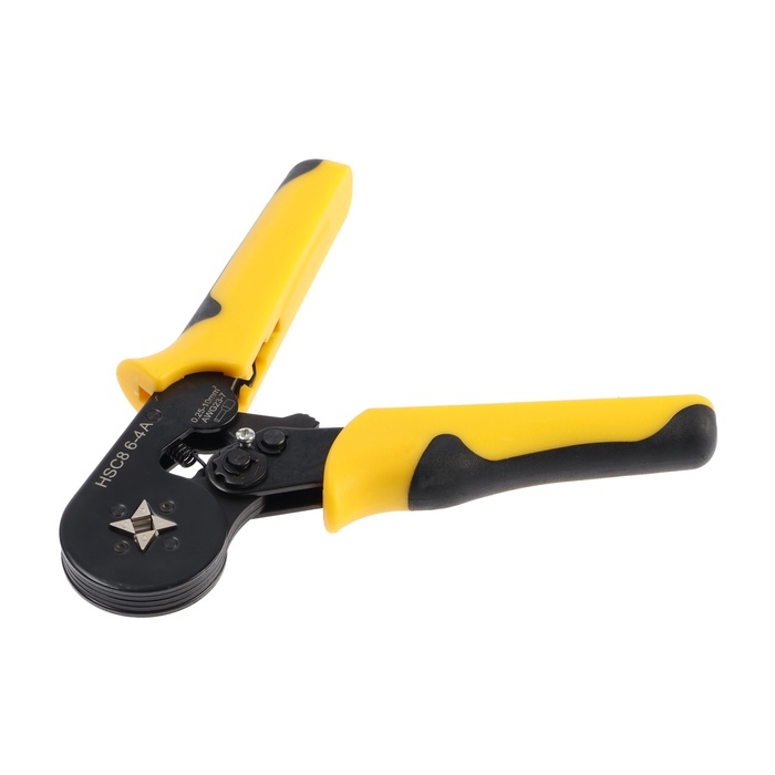 Пресс-клещи ТУНДРА, для опрессовки втулочных наконечников 0.25 - 10 мм2, 4-гран. обжим Пресс-клещи ТУНДРА, для опрессовки втулочных наконечников 0.25 - 10 мм2, 4-гран. обжим