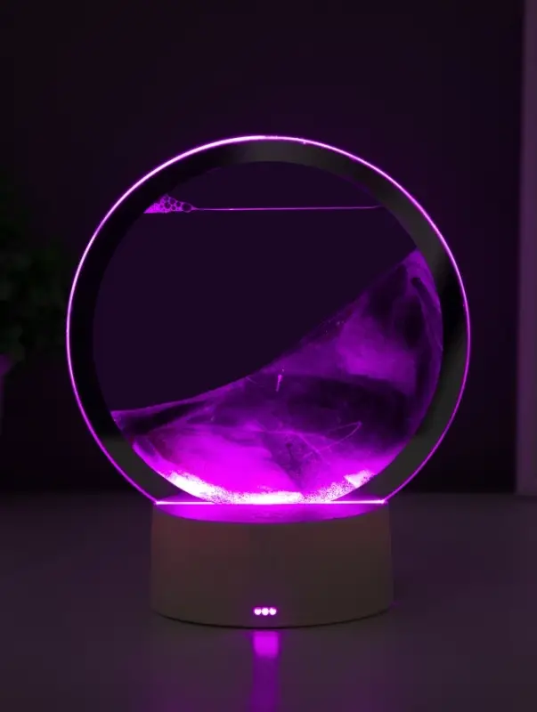 Светильник настольный СТАРТ Sands, LED, 10 Вт, USB, 16&times;16&times;20 см, 3хAA, серый