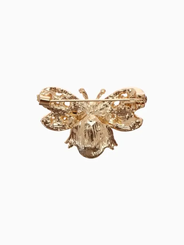 Брошь &laquo;Муха&raquo;, тренд, цветная в золоте