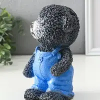 Копилка "Мишка в джинсах" серый, 19,5х13х11 см Копилка "Мишка в джинсах" серый, 19,5х13х11 см