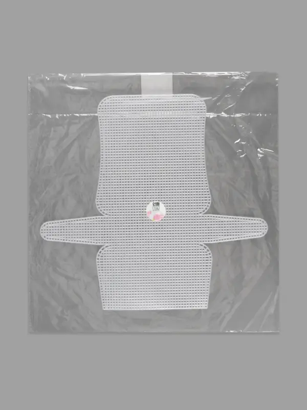 Канва-основа для вышивания сумки, пластиковая, 33.5&times;35.5 см, 2&times;2 мм, цвет белый