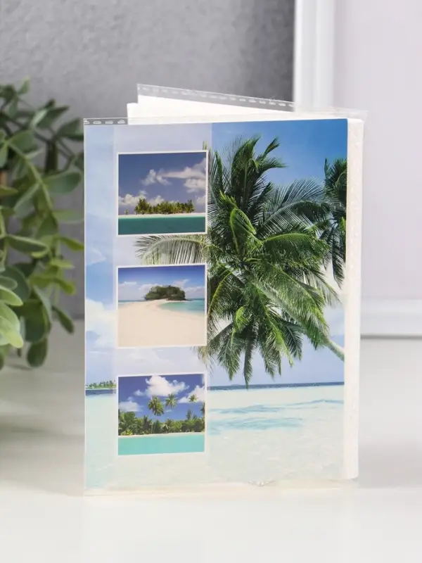 Фотоальбом 36 фото 10X15см, "Пляж", ПП карм.,мягкая обложка