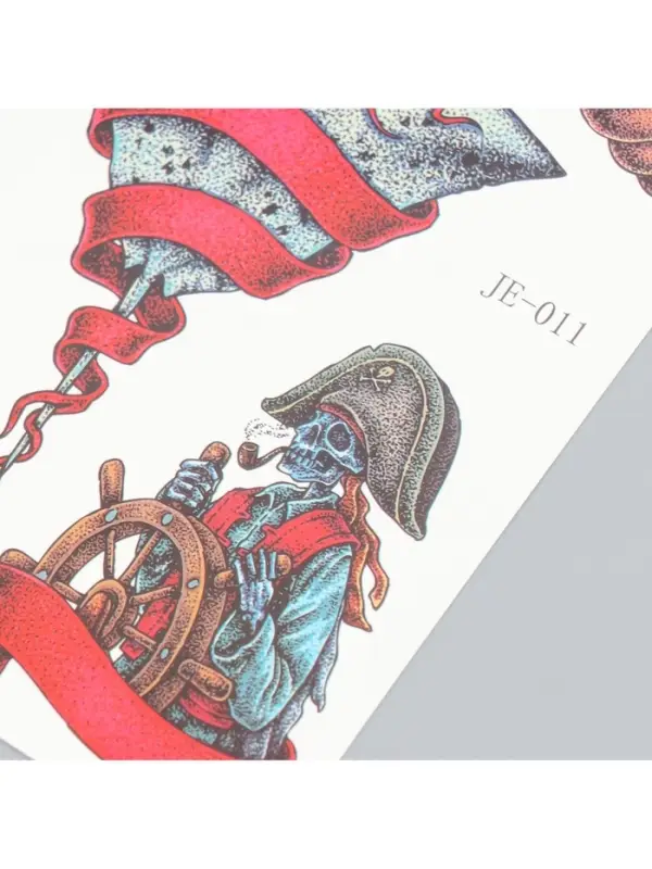 Переводные тату на тело цветные «Морские истории», 21×14.8 см