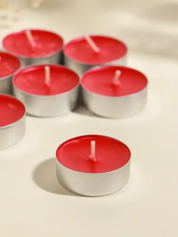 Набор свечей ароматических чайных &laquo;Земляника&raquo;, 9 шт.