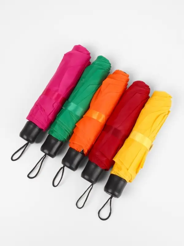 Зонт механический &laquo;Однотонный&raquo;, 3 сложения, 8 спиц, R=48/55 см, d=96 см, МИКС