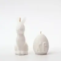 Свечи пасхальные "Заяц и яйцо", набор 2 шт.