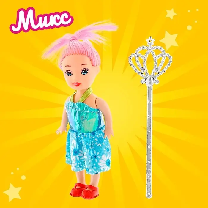 Кукла малышка «Волшебница», с волшебной палочкой, МИКС Кукла малышка «Волшебница», с волшебной палочкой, МИКС
