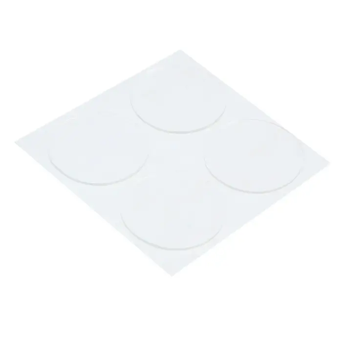 Двусторонние самоклеящиеся держатели ТУНДРА, d=33.5 мм, прозрачные, 4 шт.