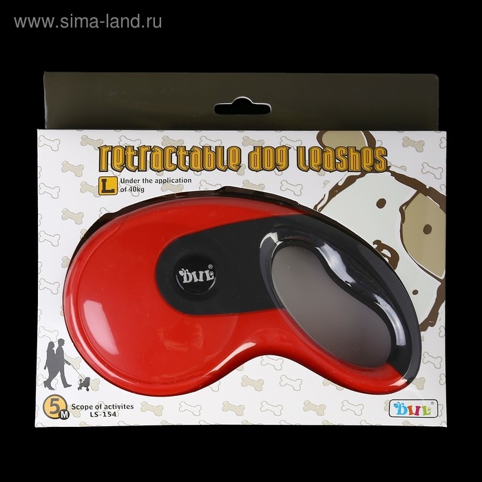 Рулетка DIIL, 5 м, до 40 кг, лента, прорезиненная ручка, красная с чёрным Рулетка DIIL, 5 м, до 40 кг, лента, прорезиненная ручка, красная с чёрным